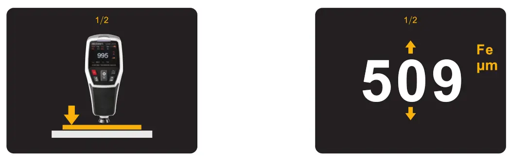 VOLTCRAFT 2239527 Thickness Gauge - displayed 5