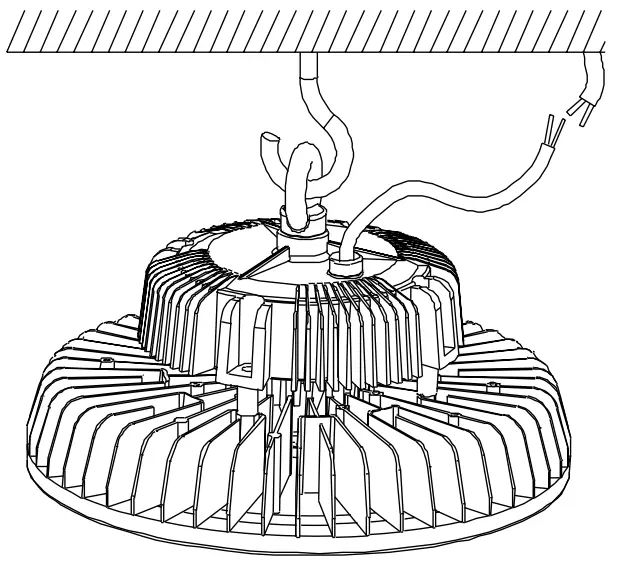 NOVALUX 90306 248W LED Compass High Bay Light - HOOK INSTALLATION 3