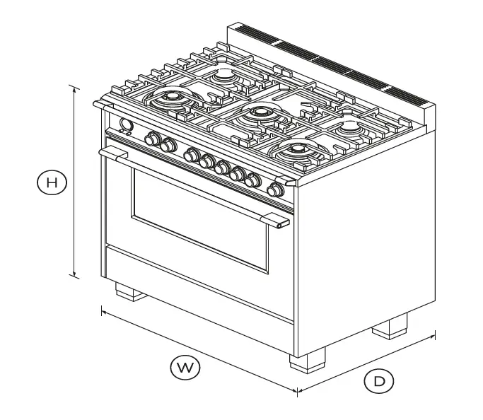 FISHER PAYKEL OR36SCG6R1 36 Inch Self-cleaning Dual Fuel Range fig 1