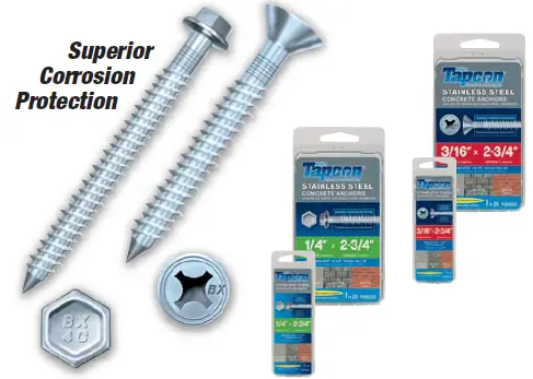 Tapcon Concrete Anchors 11