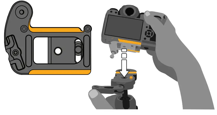 SPIDER PRO Camera Holster - ARCA SWISS COMPATIBILITY