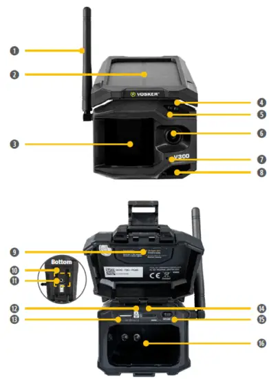 VOSKER V300 Full HD Video Security Camera-1