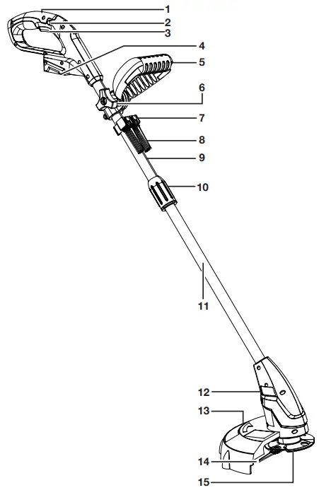 SUNJOE 24V-GT10-CT-RM Cordless Grass Trimmer-1