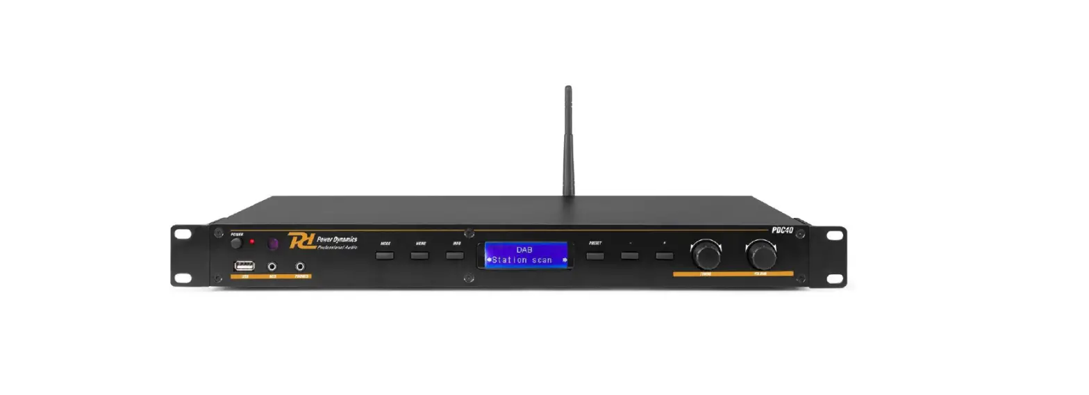 Power Dynamics Pdc-40 Dab+ Tuner Instruction Manual