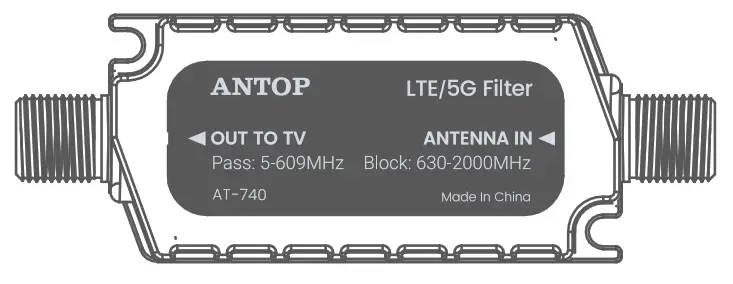 ANTOP AT-740 LTE Filter for TV Antenna