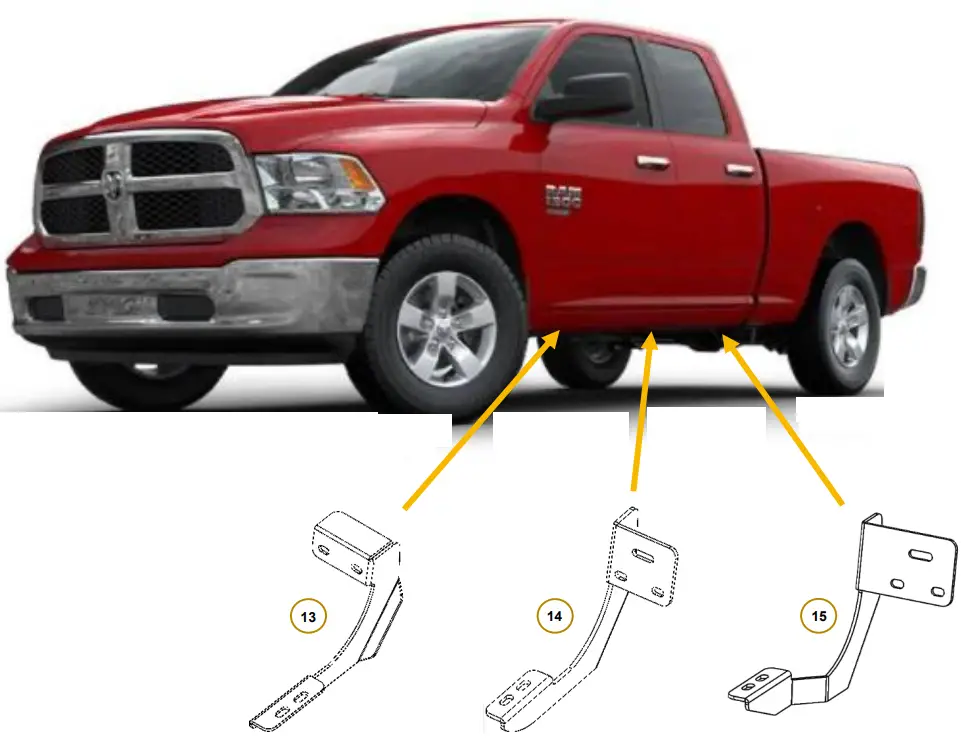 GO RHINO 6942066 V3 Series Side Step and Bracket Kit fig 7