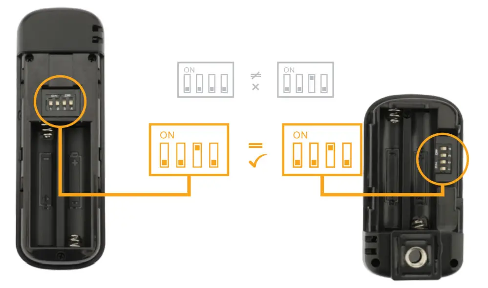 VELLO Freewave Plus Wireless Shutter Release - setting