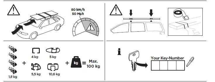 THULE-710410-Evo-Raised-Rail-Foot-Pack-fig-1