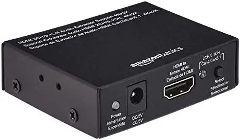 amazon basics B07KRWYN4R HDMI to HDMI Audio Converter Extractor