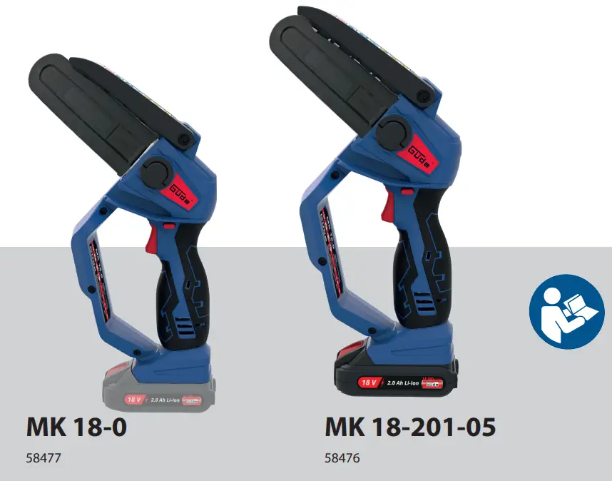 Gude MK 18 201 05 Mini Cordless Chainsaw-