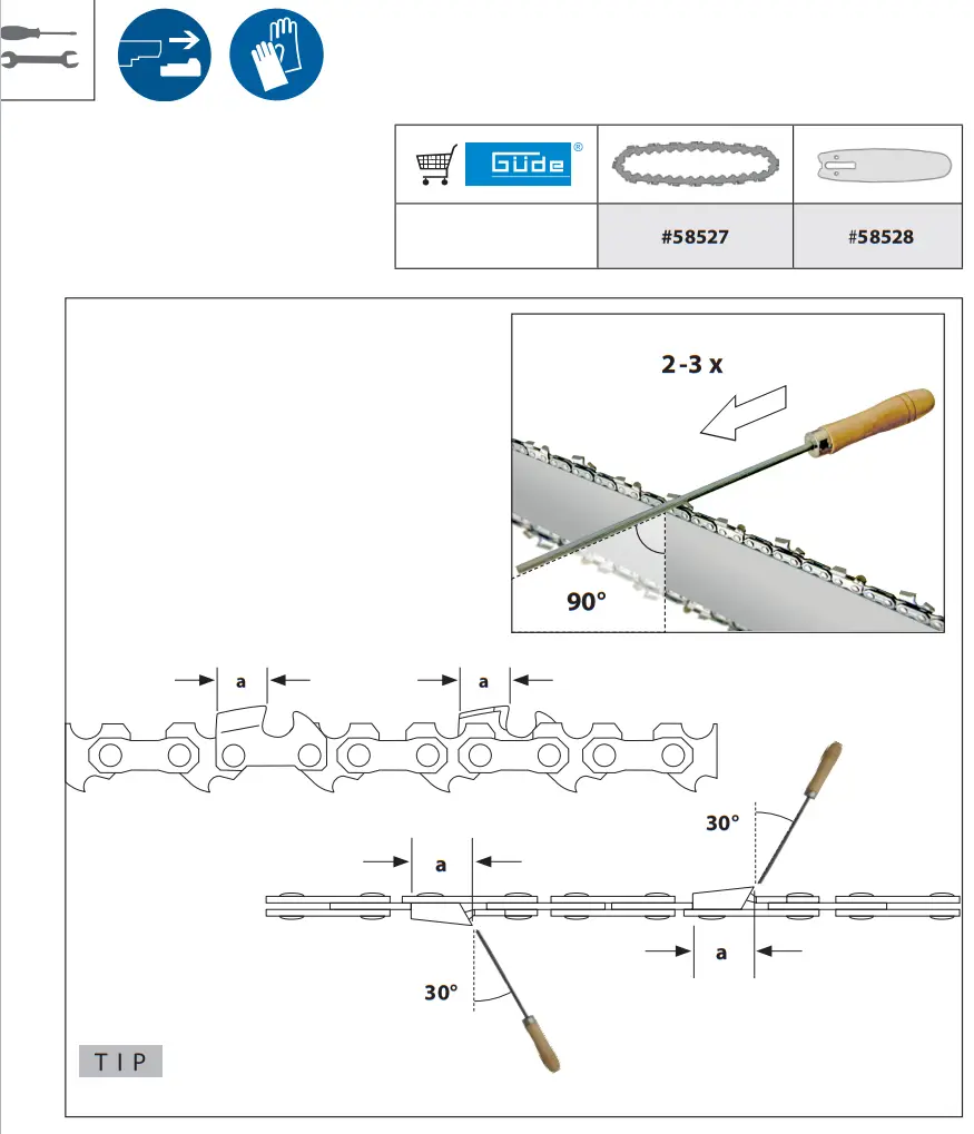 Gude MK 18 201 05 Mini Cordless Chainsaw-fig15
