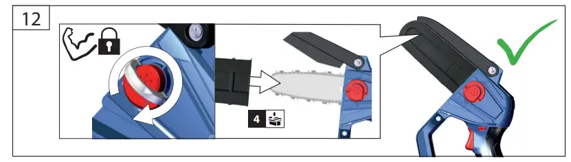 Gude MK 18 201 05 Mini Cordless Chainsaw-fig6