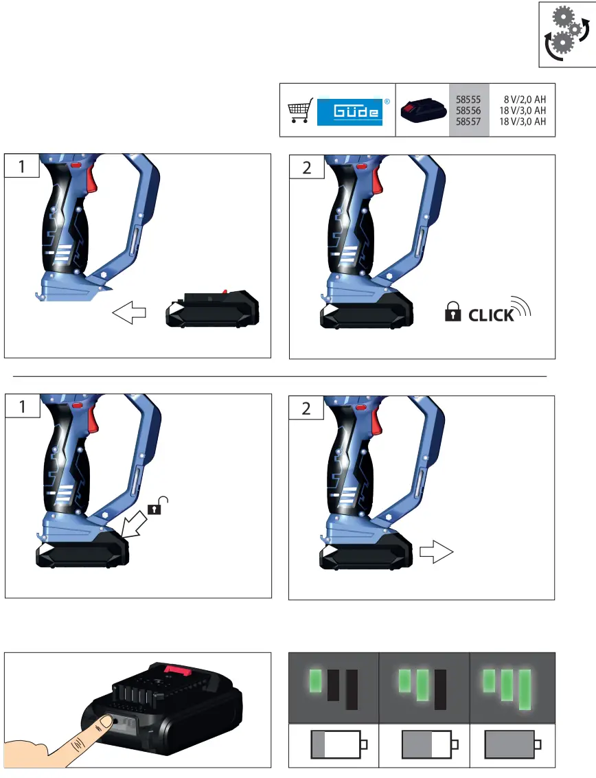 Gude MK 18 201 05 Mini Cordless Chainsaw-fig7