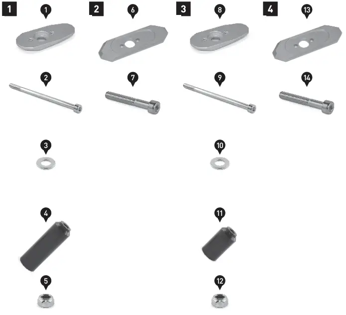 SW-MOTECH STP.08.590.11401-B Reliable Frame Sliders - 1