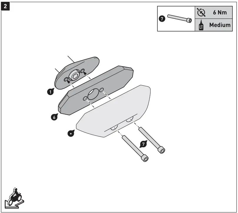 SW-MOTECH STP.08.590.11401-B Reliable Frame Sliders - 3