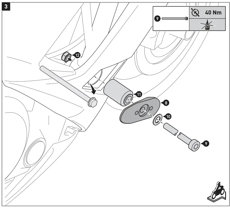 SW-MOTECH STP.08.590.11401-B Reliable Frame Sliders - 4