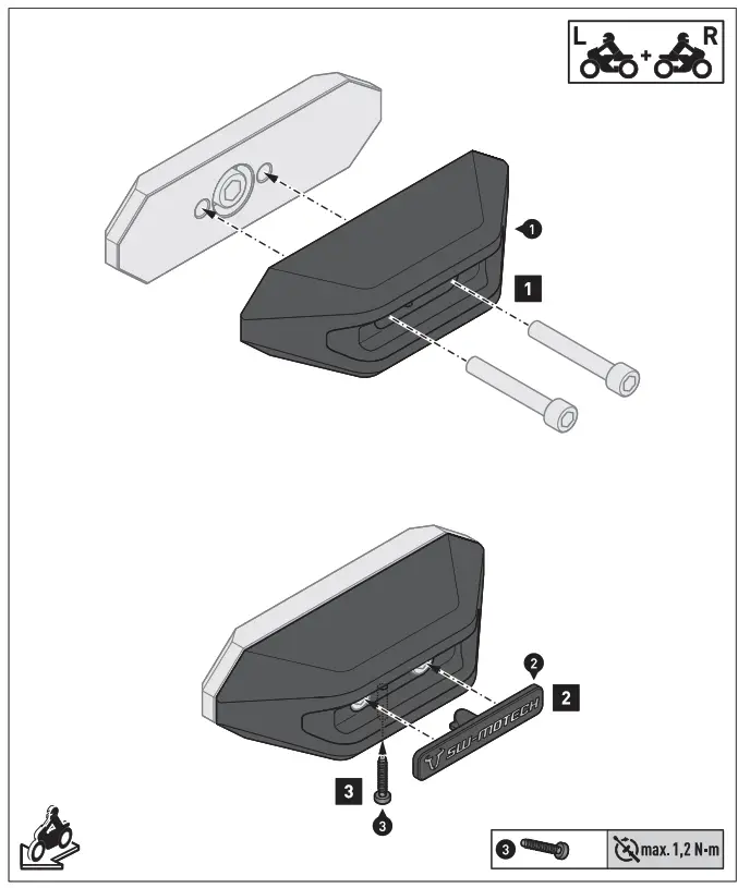 SW-MOTECH STP.08.590.11401-B Reliable Frame Sliders - 7