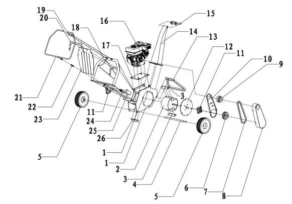 TOPMAQ-Lawc1150-65hp-Petrol-Wood-Chipper-FIG-4