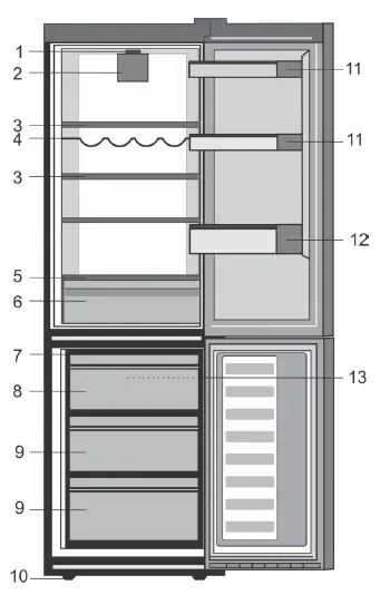 beko-RCNA366K40XBN-Top-Mount-Refrigerator-fig 1