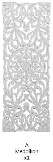 MADELEINE HOME MH-MD-13009GR 18-Inch W Vintage-Retro Wall Sculpture-1