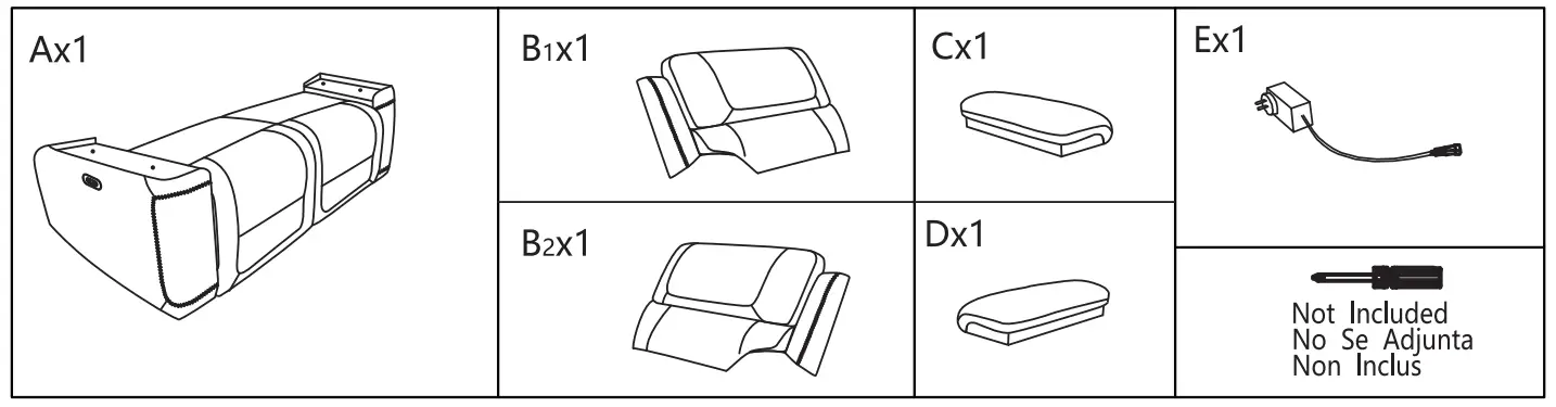 ASHLEY U1010015 Wentler Dual Power Reclining Sofa-FIG-1