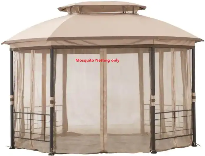 HAMPTON BAY A111511000 Seagrove Replacement Netting for 10FT.X 12FT.Octagonal Gazebo