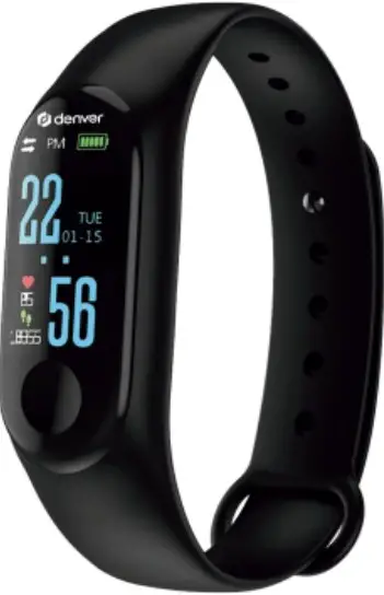 denver BFH-155 Bluetooth Fitness Band with Heart Rate and Blood Pressure Monitor