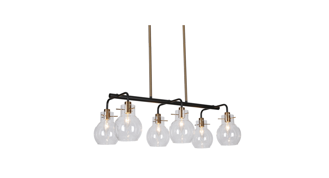 Zevni A04762 Berton 28 Inch Wide 6 Light Kitchen Island Light Instruction Manual