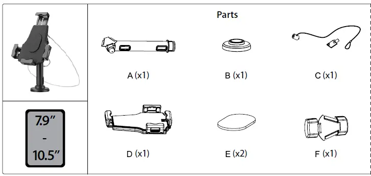 Manhattan-462112-Lockable-Desk-Stand-and-Wall-Mount-Holder-FIG-10