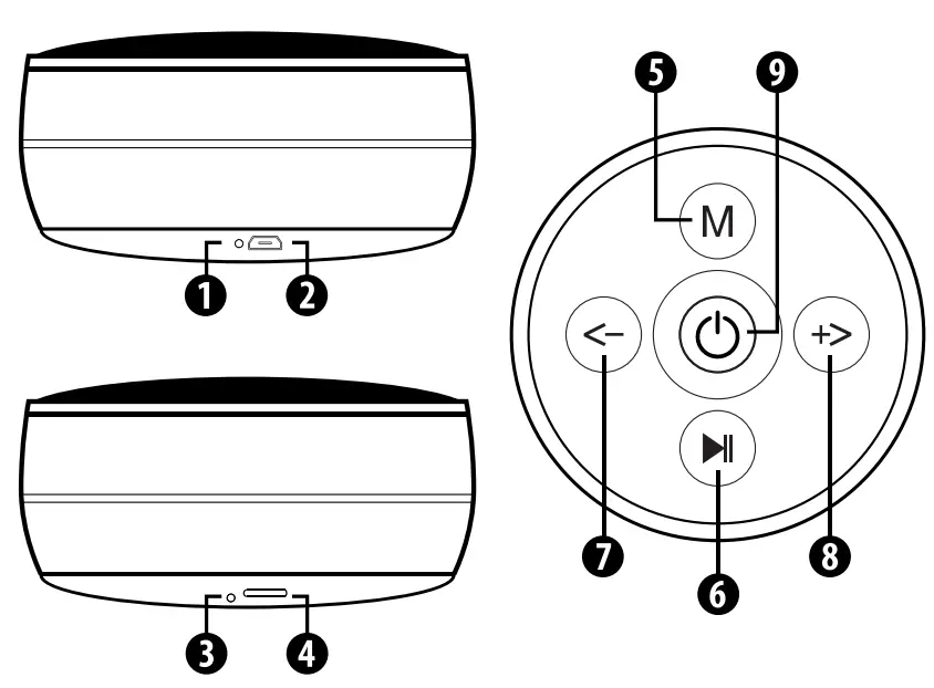 XTREME XBS9-1053 True Wireless Bluetooth Speaker - figure 1