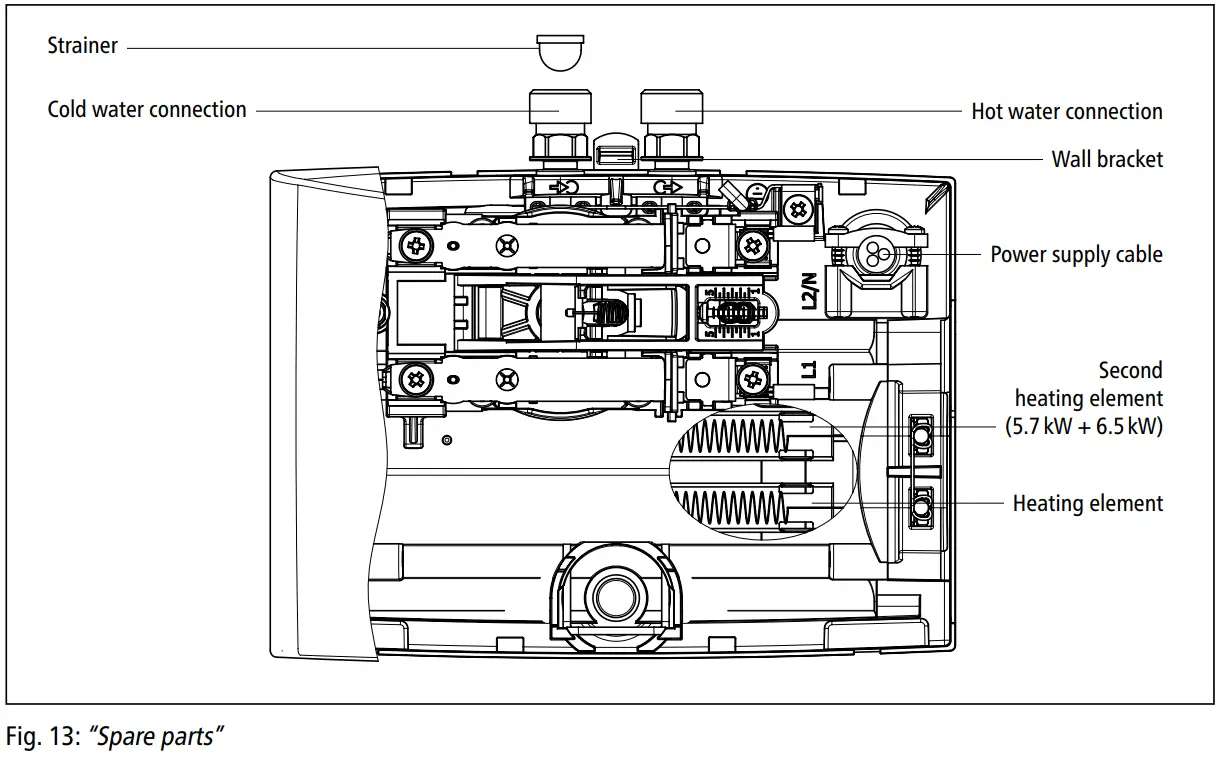 CLAGE M 3..7 E-mini Instant Water Heater - Fig 14