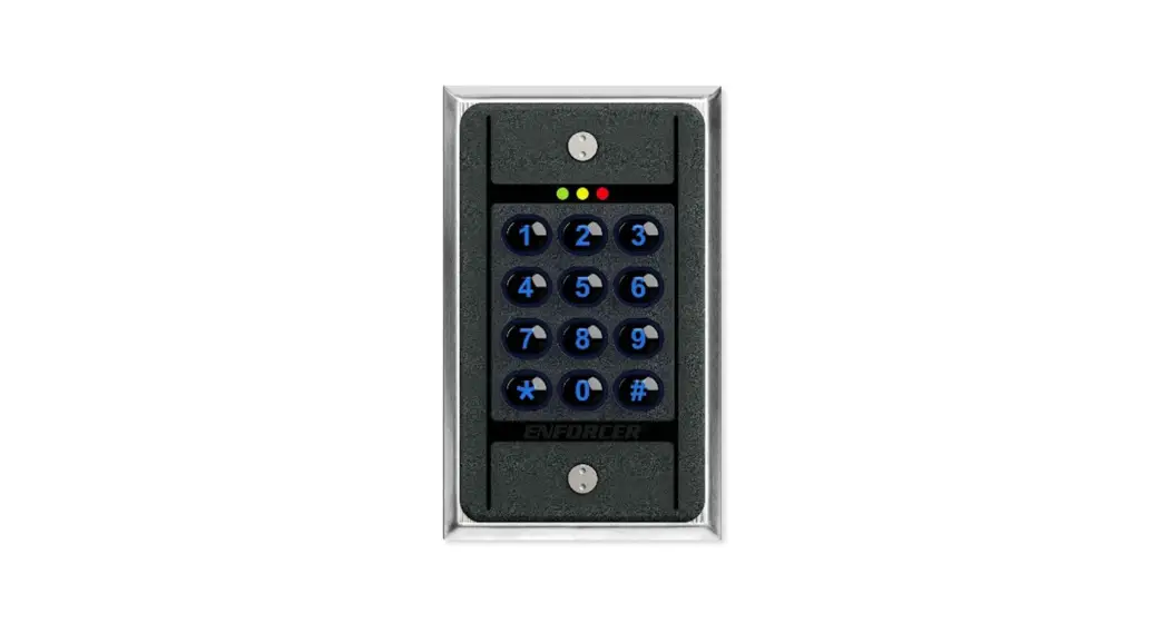 Enforcer Sk-b111-pq Indoor Bluetooth Single-gang Keypad Proximity Reader Instructions