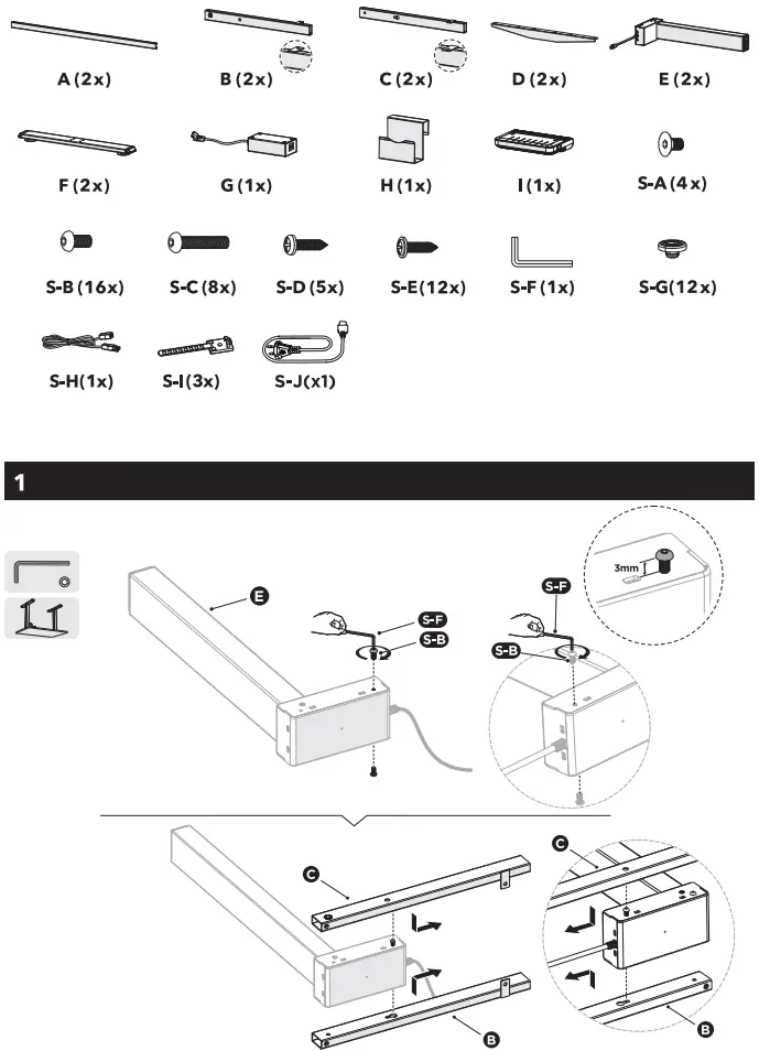 alza ergo APW EGET8100 Ergo Table ET1 Essential - Figure 1