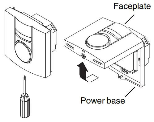 aube Electronic Thermostat TH131 - Faceplate