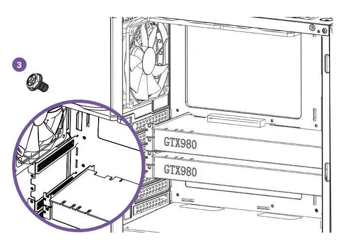 Install GPU and expansion slot (PCI)