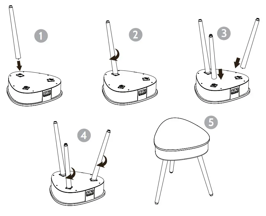 i-box Rest Portable Slide Table Bluetooth Speaker - Rest table speaker