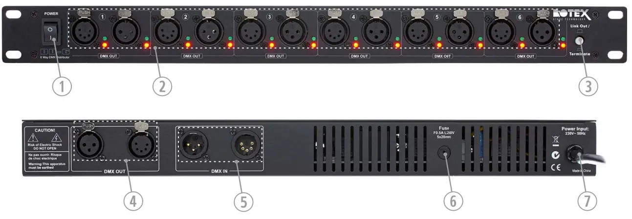 BOTEX DD-6 DMX-Splitter -FIG