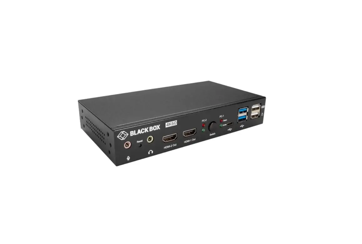 Black Box Kvd200-2h 2-port 4k Hdmi Dh Kvm Switch User Manual