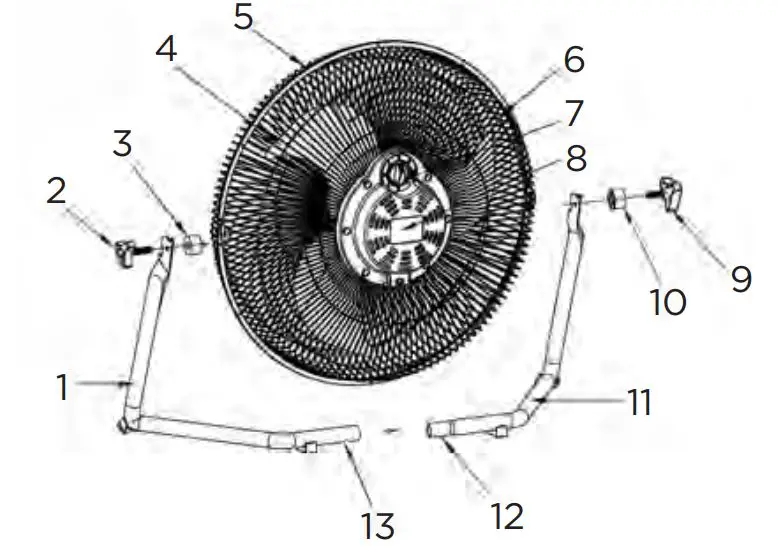Westinghouse WSFNCP001BK 18 inch High Velocity Fan Instruction Manual - 18” High Velocity Fan