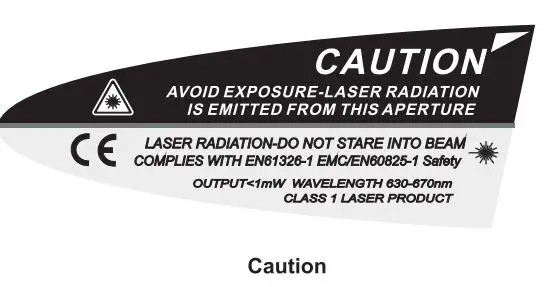 UNI-T UT300S Infrared Thermometer User Manual - Caution