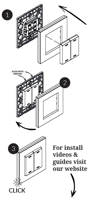 Retrotouch Friends of hue Smart Switch fix to the backbox