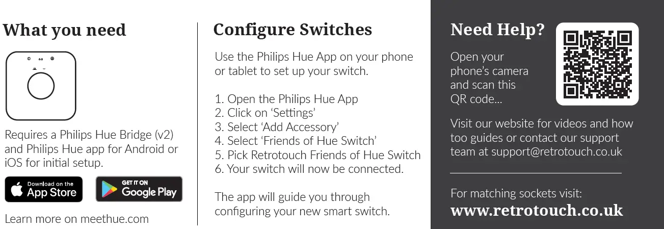 Retrotouch Friends of hue Smart Switch what do u need