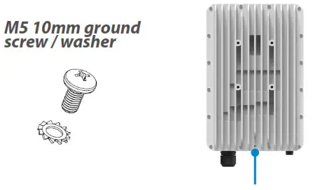 inseego Wavemaker 5G Outdoor CPE FW2010 - Attaching the FW2010 to the pole mount bracket 1