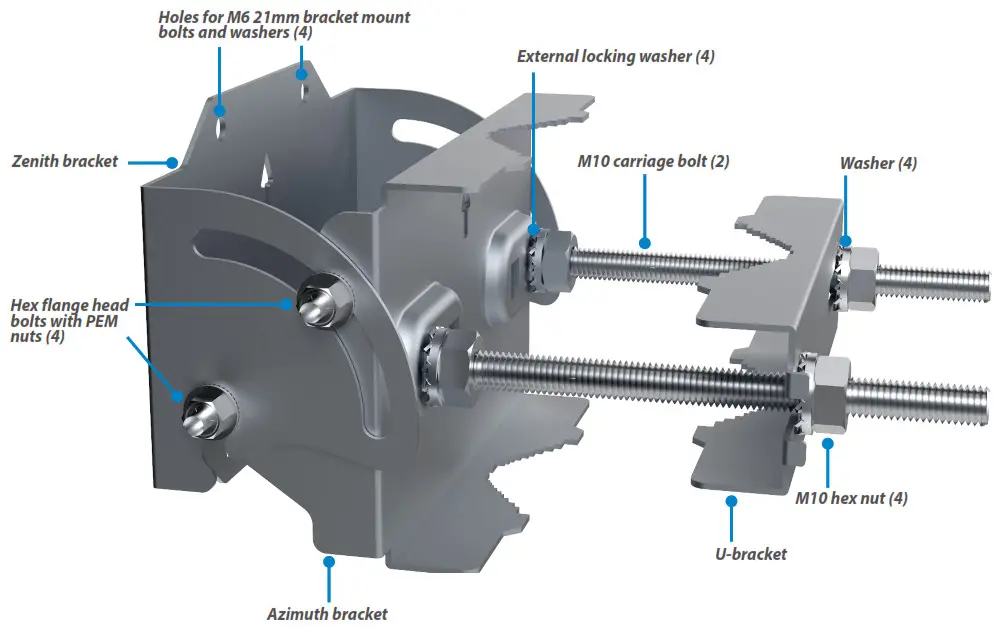 inseego Wavemaker 5G Outdoor CPE FW2010 - Pole Mount Installation