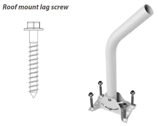 inseego Wavemaker 5G Outdoor CPE FW2010 - Securing the J-arm mount 1