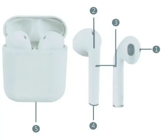 naxa NE-984 True Wireless Earphones with Touch- Product Breakdown