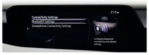 Mazda Connect and Mazda Connected Services - Bluetooth Settings