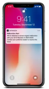 Mazda Connect and Mazda Connected Services - NOTIFICATIONS