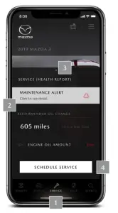Mazda Connect and Mazda Connected Services - VEHICLE HEALTH REPORT