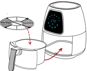 Gourmia GAF 318 4 Quart Digital Air Fryer-Fryer1